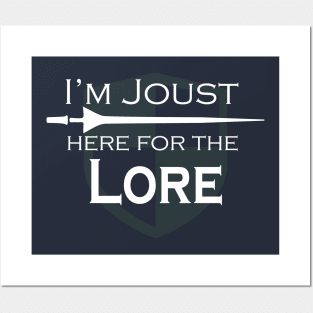 I'm Joust here for the Lore Posters and Art